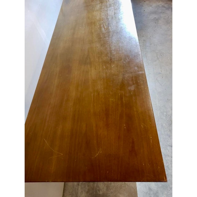 1950s Mid Century Modern Walnut Standard Furniture Co Partner Desk