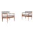 Mid-Century Modern Walnut Lounge Chairs by Adrian Pearsall for Craft Associates, 1960s For Sale