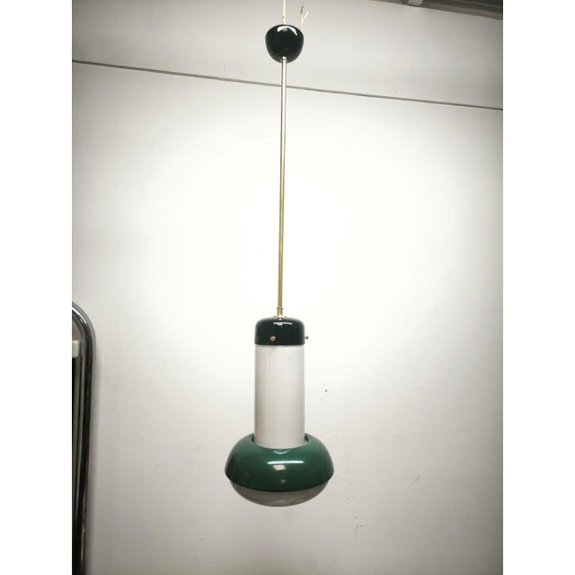 Glass Suspension Lamp, 1960s For Sale - Image 12 of 12