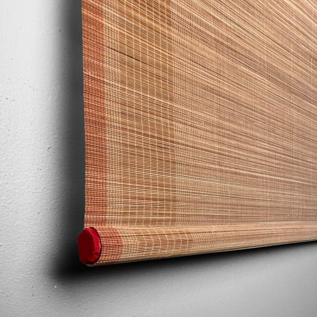Vintage Japanese Bamboo Scroll, 1970s For Sale - Image 6 of 10