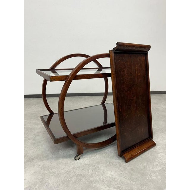 Art Deco Serving Trolley from Thonet, 1930s For Sale - Image 6 of 11