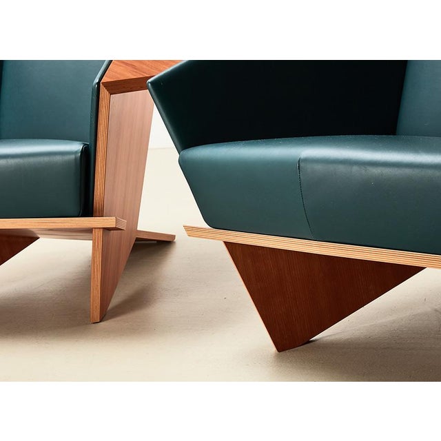 Lounge Chairs by Frank Lloyd Wright for Cassina, Set of 2 For Sale - Image 9 of 15