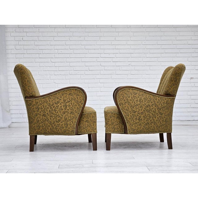 Mid-Century Modern Vintage Danish Armchair, 1950s For Sale - Image 3 of 18