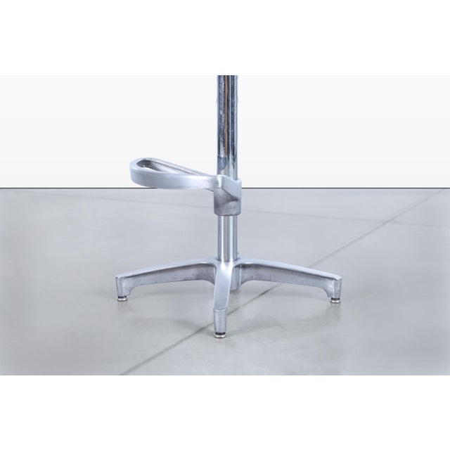 Vintage Walnut and Aluminum Bar Stools For Sale - Image 12 of 12