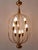 Metal Mid-Century Modern Nine-Flamed Pendant Lamp, Germany, 1950s For Sale - Image 7 of 18