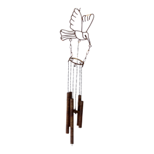 Vintage Folk Art Bird Wind Chime