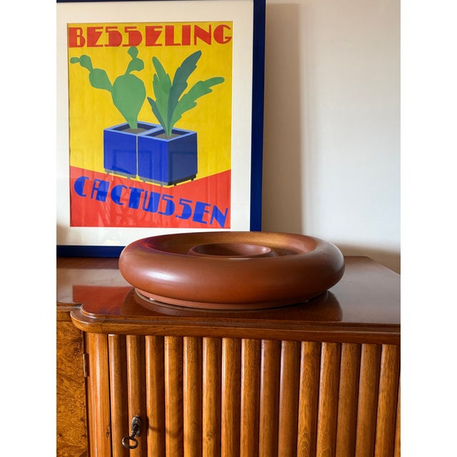 Brown Mid-Century Modern Brown Ceramic Centerpiece by Franco Bucci, 1970s For Sale - Image 8 of 15