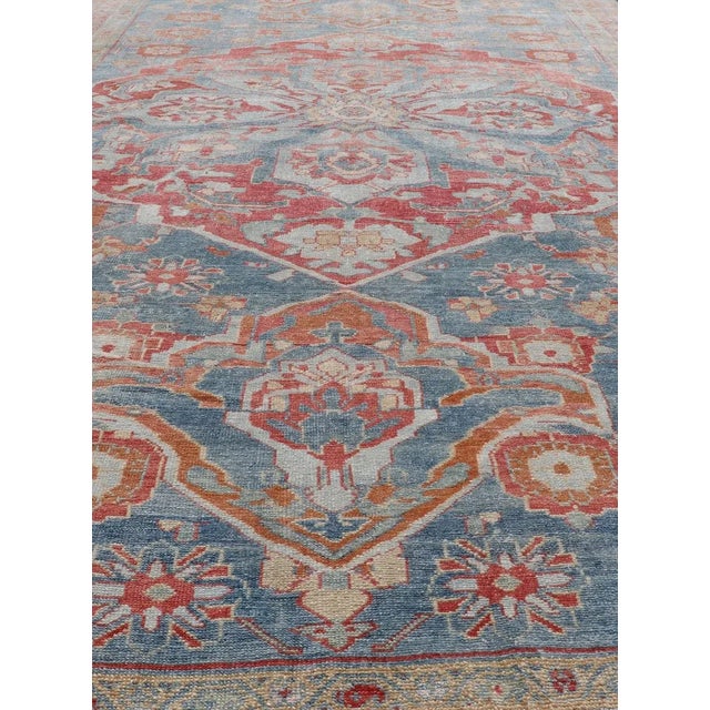 Tribal Early 20th Century Fine Hand-Knotted Antique Veramin Rug in Wool With Floral Medallion Design For Sale - Image 3 of 13