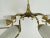 Vintage Brass and Glass Chandelier, 1960s For Sale - Image 6 of 12