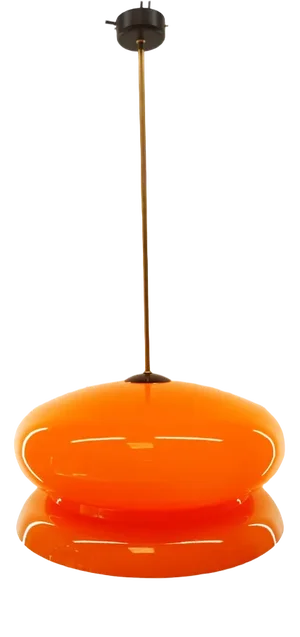 Vintage Orange Pendant, 1960s