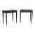 Pair, Swedish Gustavian Style Reproduction Black Side Tables For Sale