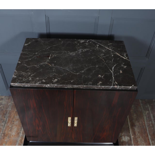 Wood French Art Deco Macassar Ebony Cabinet, 1925 For Sale - Image 7 of 18