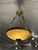 Vintage Custom Alabaster Semi Flush Mount Pendant For Sale - Image 11 of 12