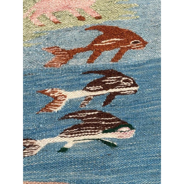 Vintage Egyptian Tapestry, 1950s For Sale - Image 9 of 18