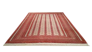 Persian Torkaman Knotted Rug - 8x11 - Size Cat. 9x12