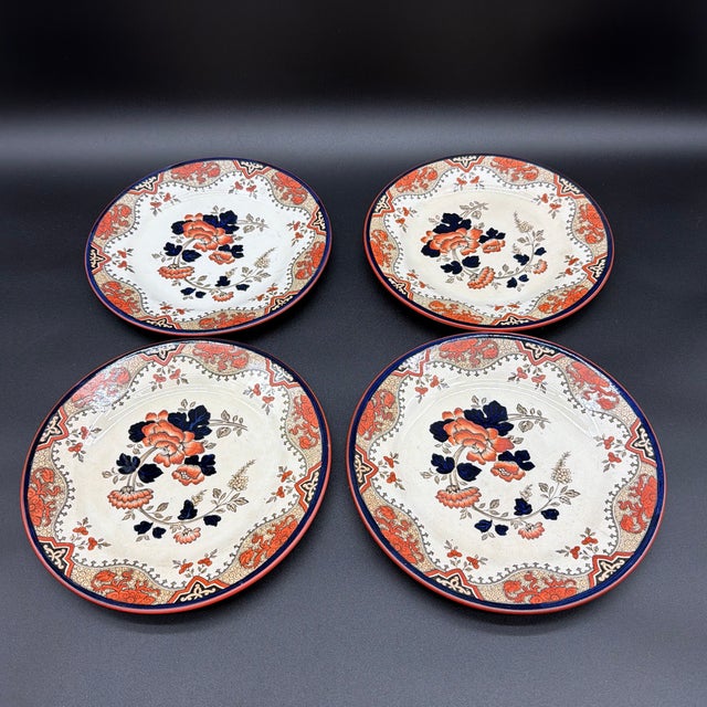 A Set of 4 Antique Doulton’s Alma Pattern Plates, Circa 1880’s For Sale - Image 12 of 12
