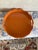 English Hand Painted Lacquered Scallop Tray Orange For Sale - Image 3 of 12