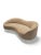 Mid Century Modern Bruno Munari Style Curved Italian Sofa Newly Reupholstered in Italian Plush Camel Mohair Velvet For Sale In Chicago - Image 6 of 9
