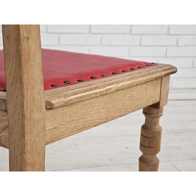 Set of Vintage Danish Dinning Chairs in Oak, 1950s For Sale - Image 9 of 18