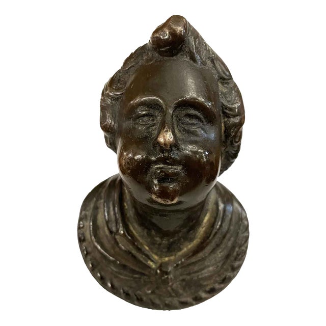 Antique Bronze Bust, 1600 For Sale