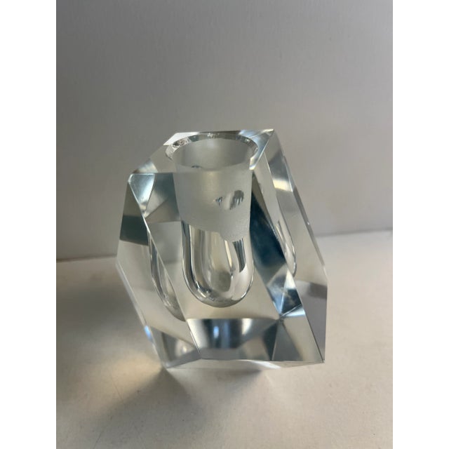 Glass 1970s Vintage Crystal Perfume Bottle For Sale - Image 7 of 9