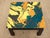 Mid 20th Century Vintage Marbled Abstract Square Side Table For Sale - Image 5 of 9