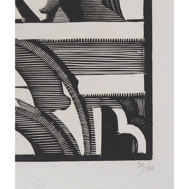 Georges Lemoine, The Stryge of Notre-Dame De Paris, 1929, Original Woodcut For Sale - Image 5 of 7