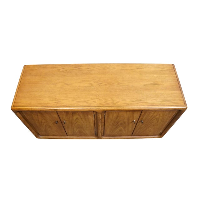 Thomasville Thomasville Furniture Forecast Collection Solid Oak Contemporary 54" Buffet Cabinet 12221-110 For Sale - Image 4 of 13