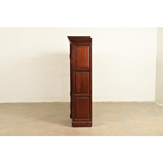 R. J. Horner Style Antique Victorian Carved Walnut Triple Bookcase Cabinet, Circa 1880s For Sale - Image 10 of 12