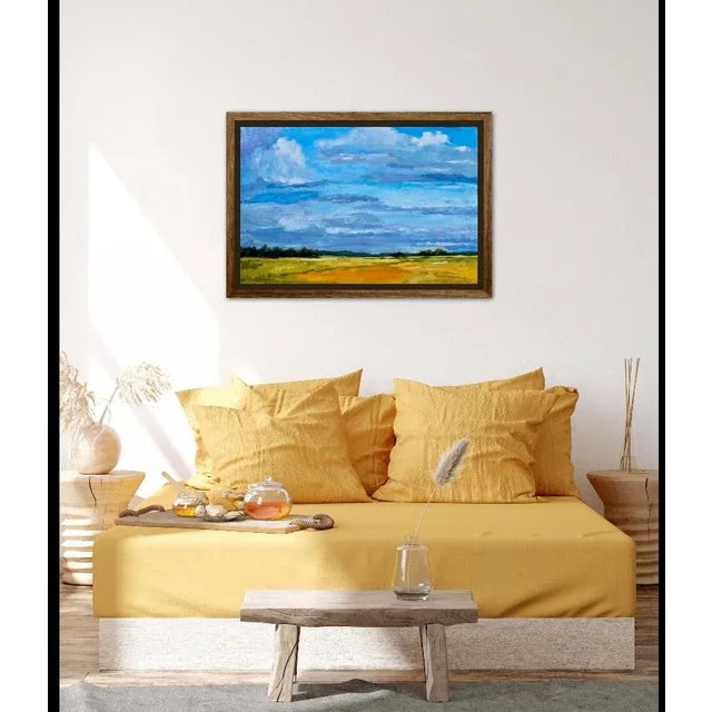 2020s Cloudscape Impressionist Style Original Oil Painting by Lisa Haas For Sale - Image 5 of 8
