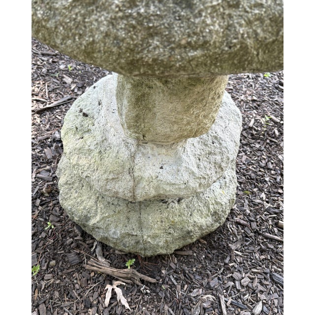 Sculpture Materials Mid 20th Century Mountain Spirit Wabi Sabi Concrete Garden Sculpture For Sale - Image 7 of 9