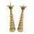 Vintage 20” Brass Turned Baluster Candlesticks, a Pair For Sale