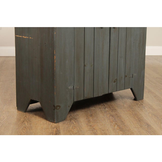 Benchmade Farmhouse Style Painted Hutch For Sale - Image 12 of 12