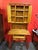 Farmhouse Rustic Southwest Orange / Pine 2 Piece Farmhouse Hutch / Cabinet or Desk W/Cupboards & Drawer For Sale - Image 3 of 18