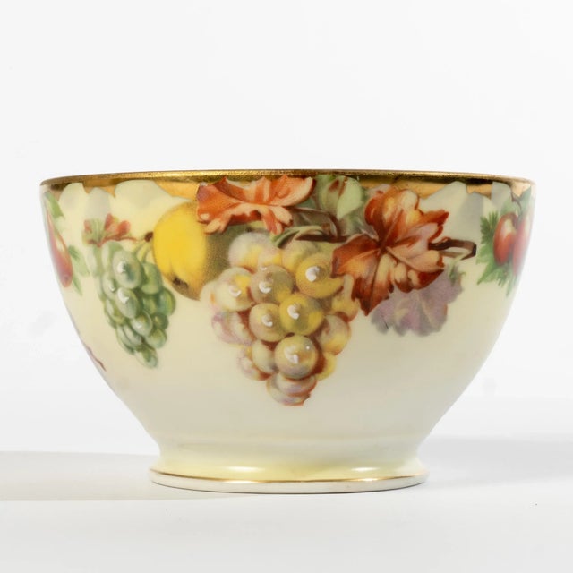 Early 20th Century Early 20th Century Hand-Painted Porcelain Dessert Set Marked Bha- 37 Pieces For Sale - Image 5 of 10