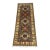 Charcoal Gray and Cream Kazak Wool Runner Rug With Tribal Motifs, 2'8" X 6'8" For Sale