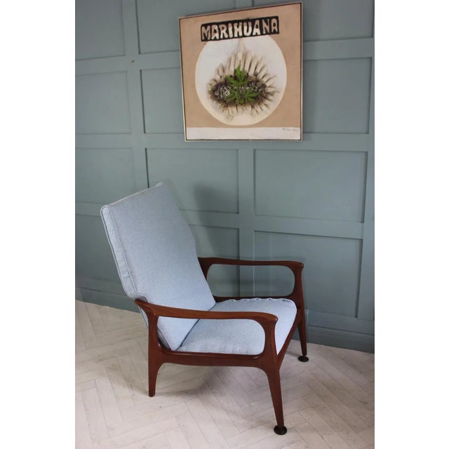 Mid-Century Danish Teak Armchair by Fred Lowen, 1960 For Sale - Image 10 of 11