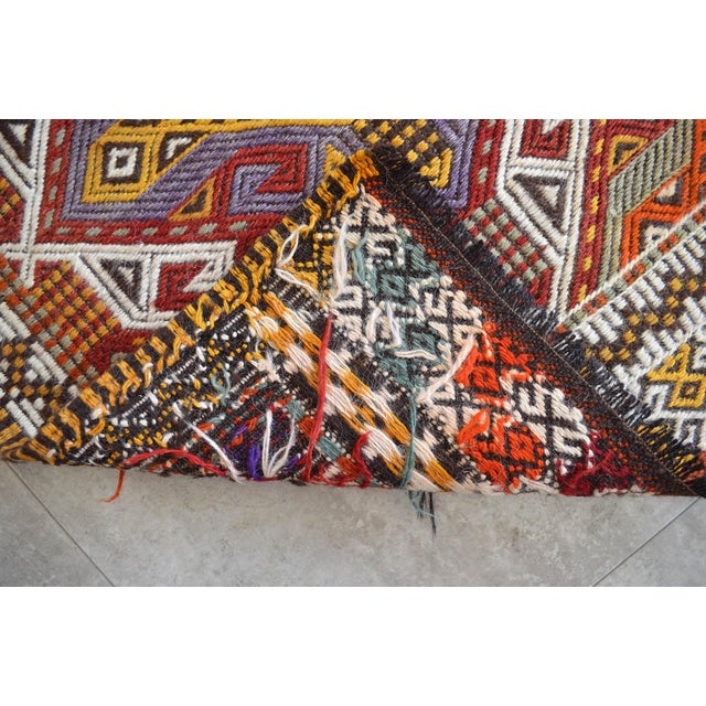 Handwoven Turkish Kilim Rug For Sale - Image 6 of 10
