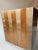 1980s 1980s Two Drawer Chest in Postmodern Style With Copper and Aluminum Stripes and Diamonds For Sale - Image 5 of 7