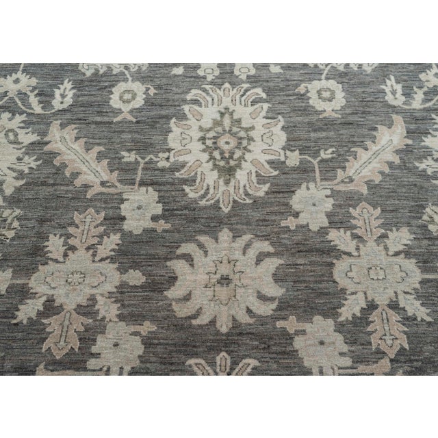Oushak Rug 12'1" x 14'5" For Sale - Image 4 of 8