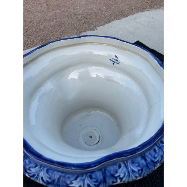 19th Century Faience Vase by Viuva Lamego, Portugal - Set of 2 For Sale - Image 6 of 10