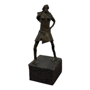 Bronze Female Figural Sculpture, Late 20th Century