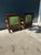 Wood Pair of Antique Oversized Mission Style Oak Armchairs For Sale - Image 7 of 7