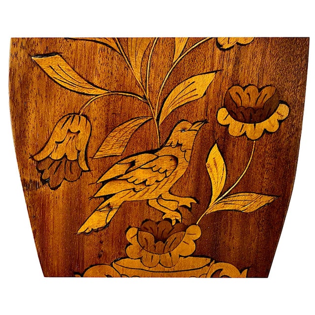Pair of 19th-Century Dutch-Style Inlaid Side Chairs For Sale - Image 4 of 13