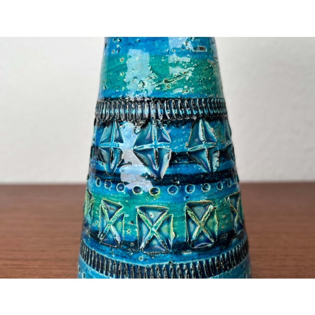Mid-Century Modern Rimini Blue Pottery Candleholder by Aldo Londi for Bitossi, Italy, 1960s For Sale - Image 12 of 18
