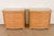 Mid-Century Modern Ralph Lauren Style Organic Modern Woven Wicker Rattan Bedside Chests, Pair For Sale - Image 3 of 12