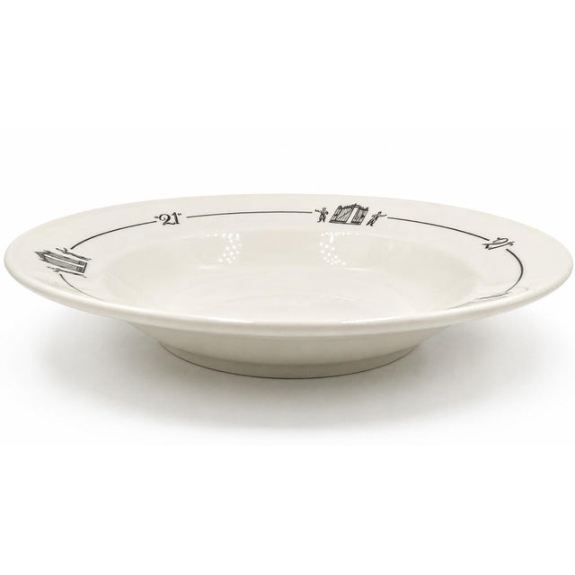 American Vintage the 21 Club Nyc Restaurant Equestrian Jockey Soup Bowl For Sale - Image 3 of 13