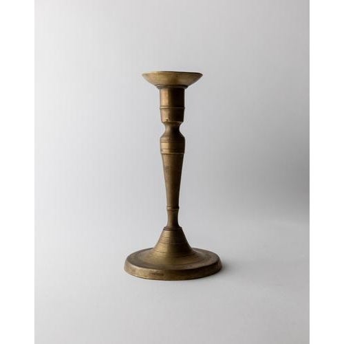 Vintage Brass Candleholder, 1800s For Sale - Image 10 of 11