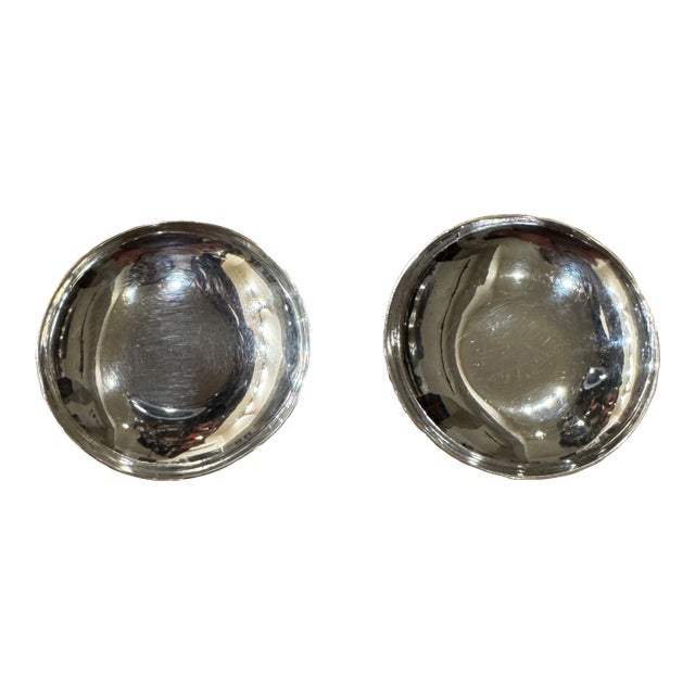 1940s William Spratling Pair Mexican Sterling Salt & Pepper Cellars For Sale