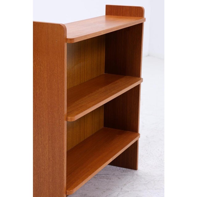 Brown Small Vintage Teak Bookcase, 1960s For Sale - Image 8 of 11